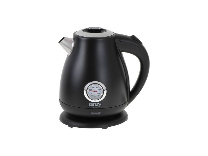 Camry | Kettle with a thermometer | CR 1344 | Electric | 2200 W | 1.7 L | Stainless steel | 360° rotational base | Cream