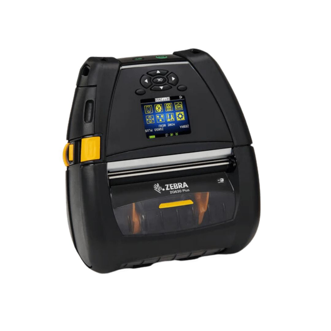 DT Printer ZQ630 English fonts,BT 4.x, Linered platen, 0.75  core, Group E, Shoulder strap, Belt clip, Media Width Sen