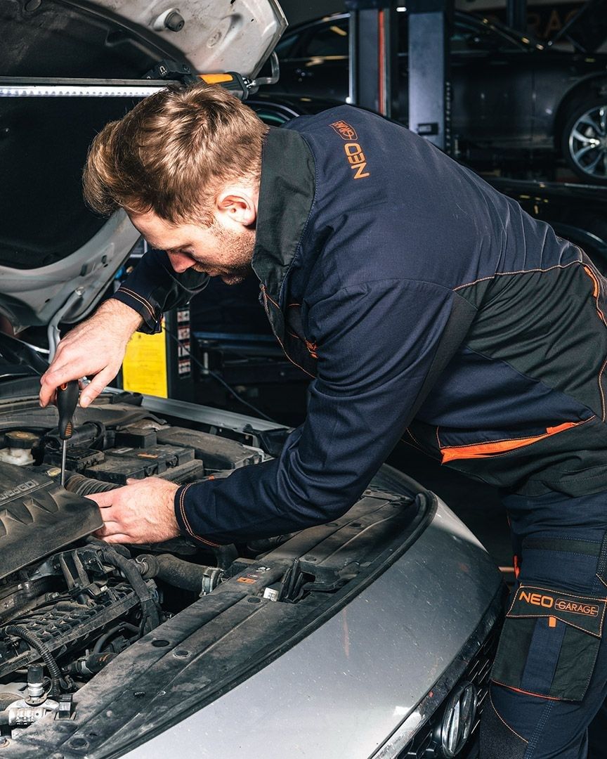 Neo Garage Work Jacket  100% Cotton Rip Stop  Size L