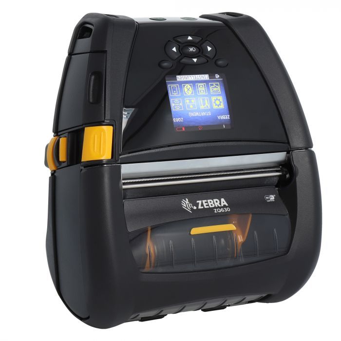 DT Printer ZQ630 Plus English fonts, Dual 802.11AC / BT 4.x, Linerless platen, 0.75  core, Group E, Shoulder strap, Belt clip