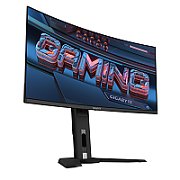 Gigabyte MO34WQC, OLED, 34 , WQHD, 3440 x 1440, DisplayPort, HDMI, Boxe, Curbat, 175Hz, 0.03 ms, Negru