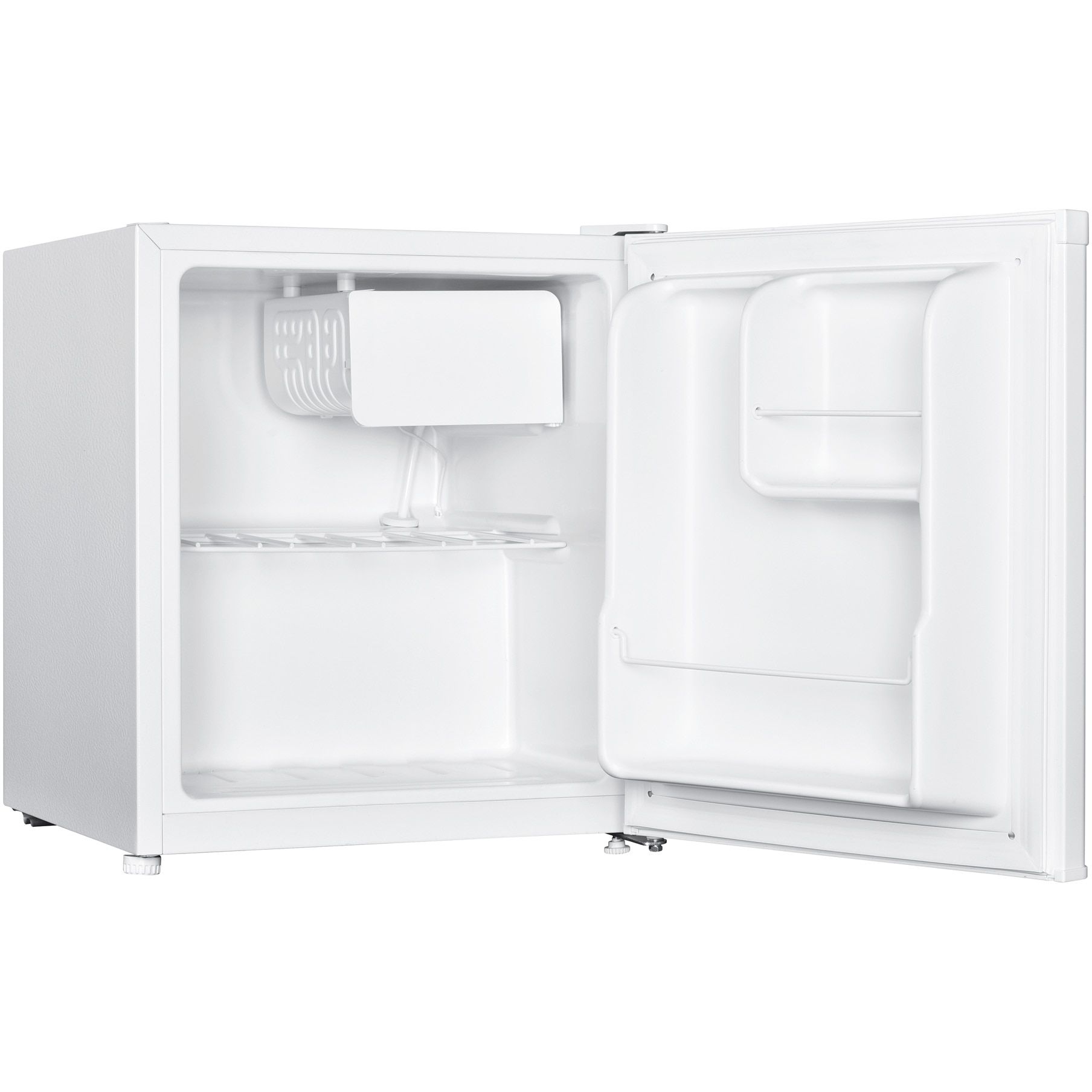 Frigider Mini-Bar Heinner HMB-HM41E++, clasa energetica: E, capacitate totala: 41L, control mecanic cu termostat ajustabil, 1 raft sarma, usa reversibila, dimensiuni (WxDxH): 44 x 47 x 51 cm, culoare: Alb