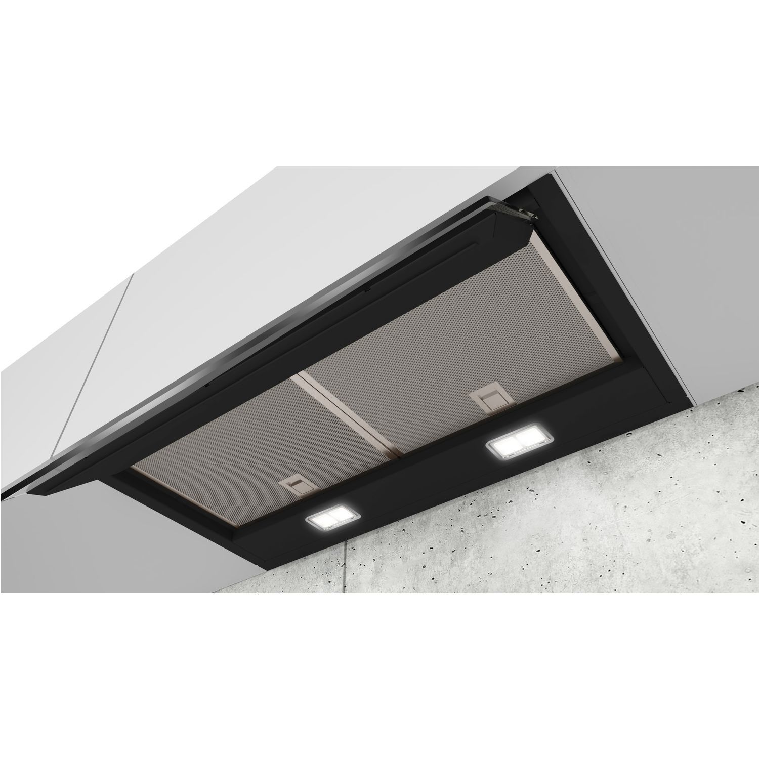 Bosch Serie 6 DBB67AM60 cooker hood Built-in Black 460 m3/h B