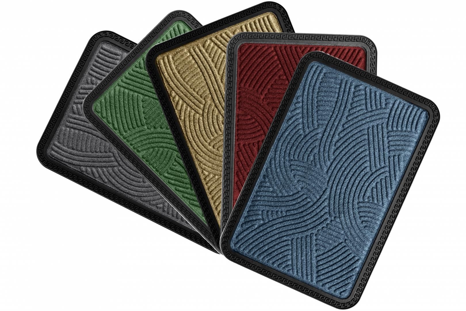  ANTISLIP DOOR MAT WITH RUBBER EDGE
POLYPROPILENE 60%+RUBBER 40%
Packaging: color label 