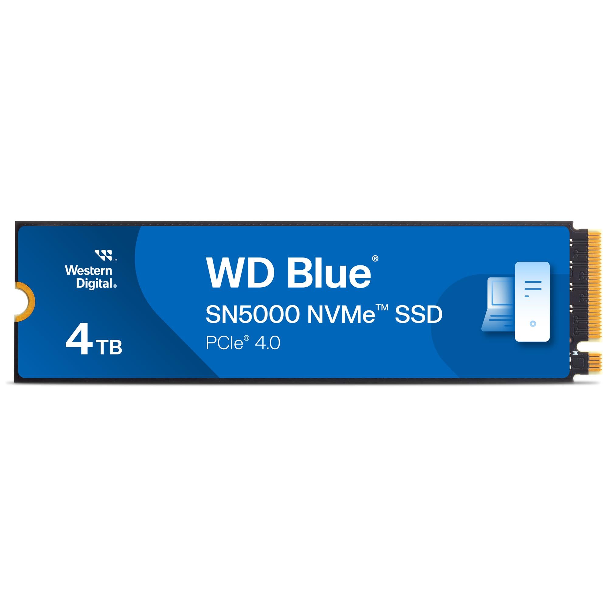 Western Digital 4TB WD BLUE SN5000 NVME SSD/PCIE GEN 4.0 UP TO 5500 MB/S RS
