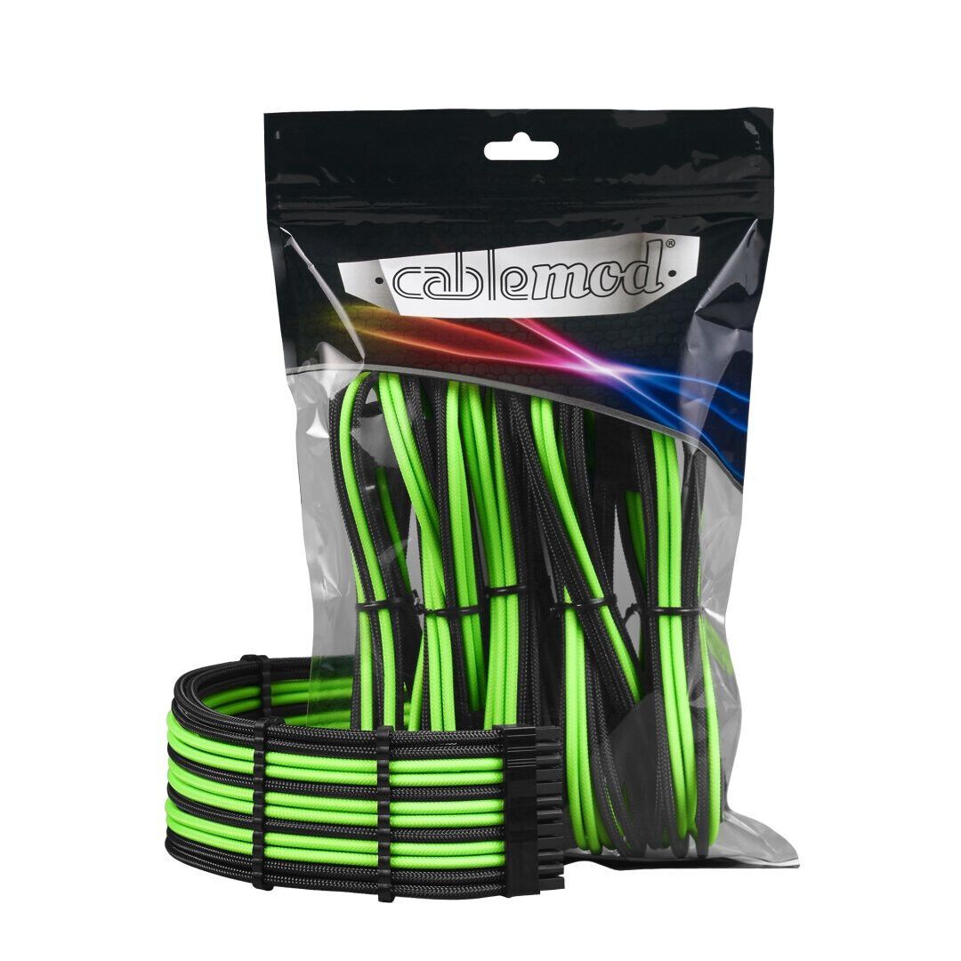 CableMod PRO ModMesh Cable Extension Kit - black/light green