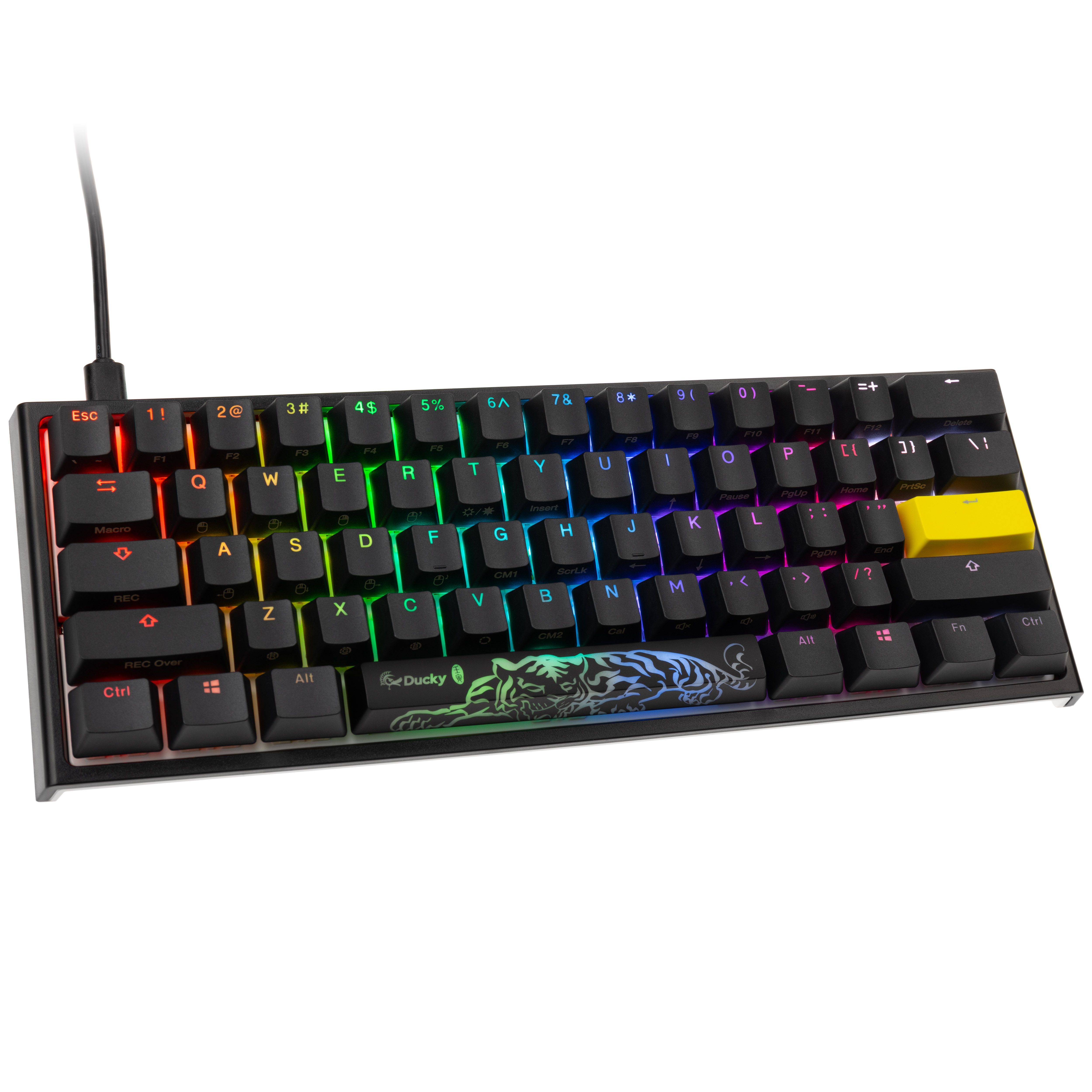 Ducky One 2 Pro Mini Gaming Tastatur  RGB LED - Cherry Brown (US)