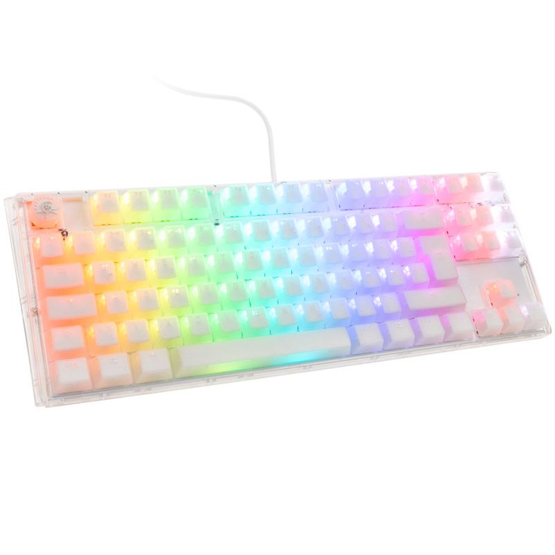 Ducky One 3 Aura White TKL Gaming Tastatur  RGB LED - MX-Speed-Silver