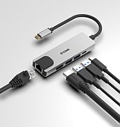 D-Link DUB-2340  2-in-1 USB-C Hub mit USB-PD retail