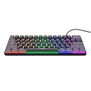 Tastatura mecanica cu fir Trust GXT 867 Acira, USB 2.0. nr taste 61, swtich linear, negru