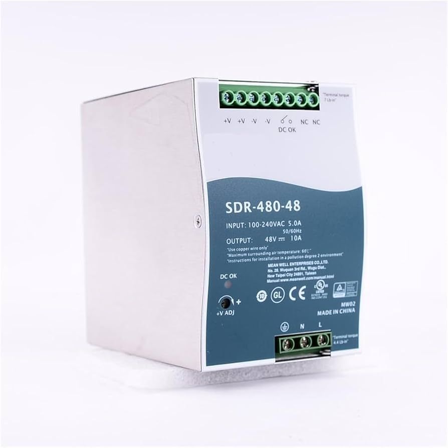 48V 480W SINGLE OUTPUT/INDUSTRIAL DIN RAIL POWER SUPPLY