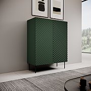 Bookcase 2D2SZ ONDA 98x45xH127 green)