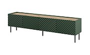 4D RTV cabinet ONDA 200x40xH54.35 green (standing or wall mounted)