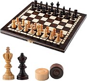 Wooden draughts 25cm MAGIERA