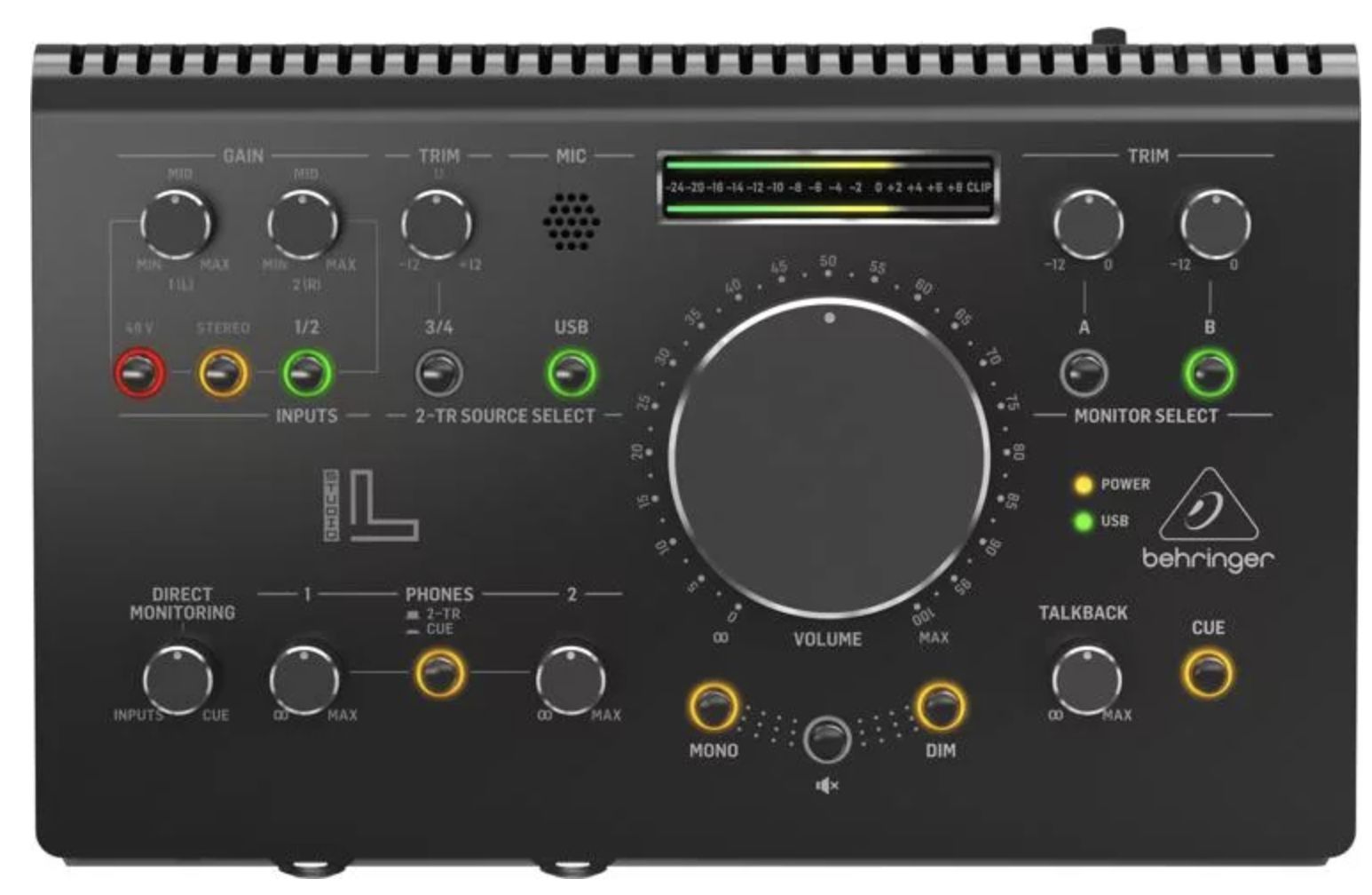 Behringer STUDIO L Interfejs audio USB 2x2 z kontrolerem monitorów