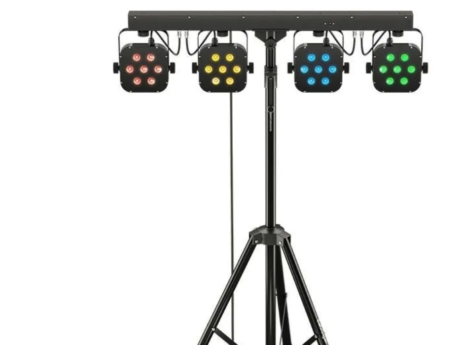 Behringer STAGE TRI LED BUNDLE ST1 Zestaw 4xLEDPAR z kontrolerem + statyw