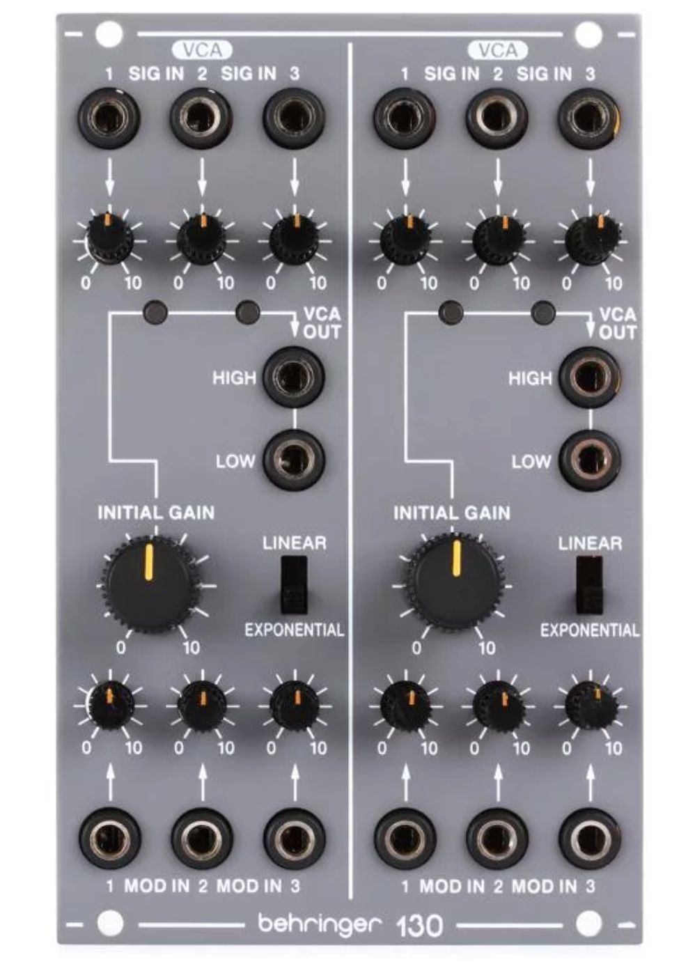 Behringer 130 DUAL VCA Moduł syntezatora modularnego