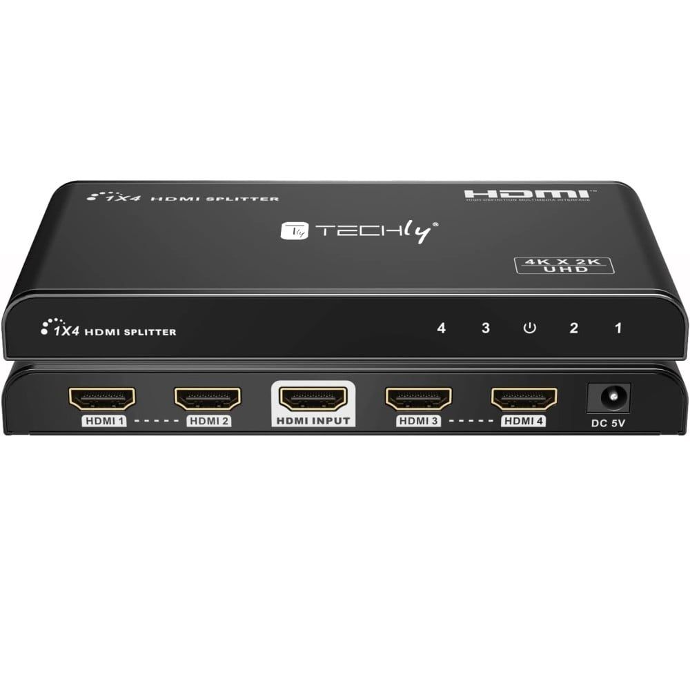 Splitter AV HDMI 2.0 1/4 Ultra HD 4Kx2K 3D Techly