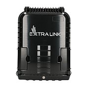 Jennifer's Extralink | Fiber Optic Junction Box | 16 welds  black  with connector