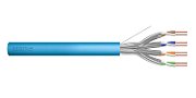 DIGITUS Cat6A INSTALLATION CABLE  U/FTP  Dca  AWG 23/1  LSOH  500m  blue  reel