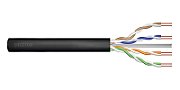 Gel-filled outdoor installation cable DIGITUS cat.5e  U/UTP  AWG24/1  PE  100m  black