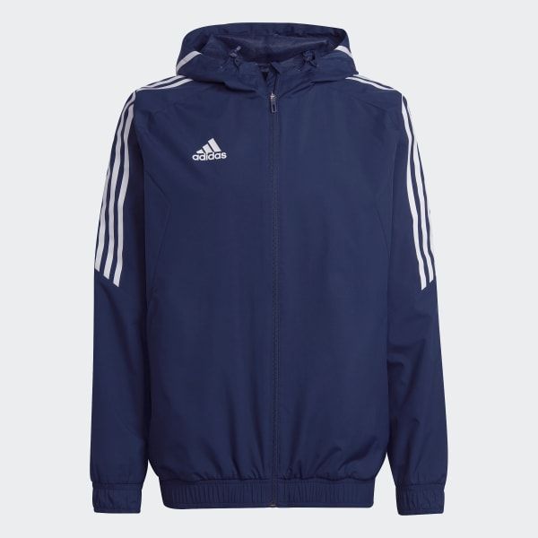 adidas Men's Condivo 22 All-Weather Jacket navy blue HA6266