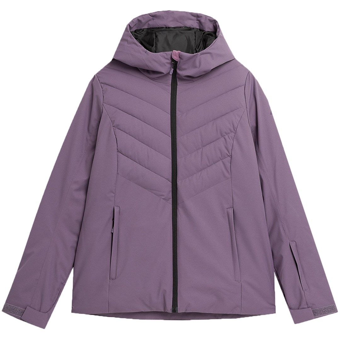 Women's ski jacket 4F F122 dark purple 4FAW23TJACF122 50S
