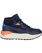 Puma X-Ray Speed Mid WTR Kids Shoes Navy Blue 387385 02