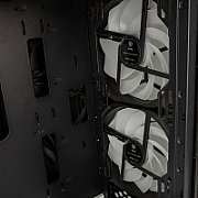 Observatory MX Glass ARGB, Mid-Tower, Negru/Alb