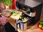 Tefal Dual Easy Fry & Grill EY905D Double 8.3 L Stand-alone 2700 W Hot air fryer Stainless steel