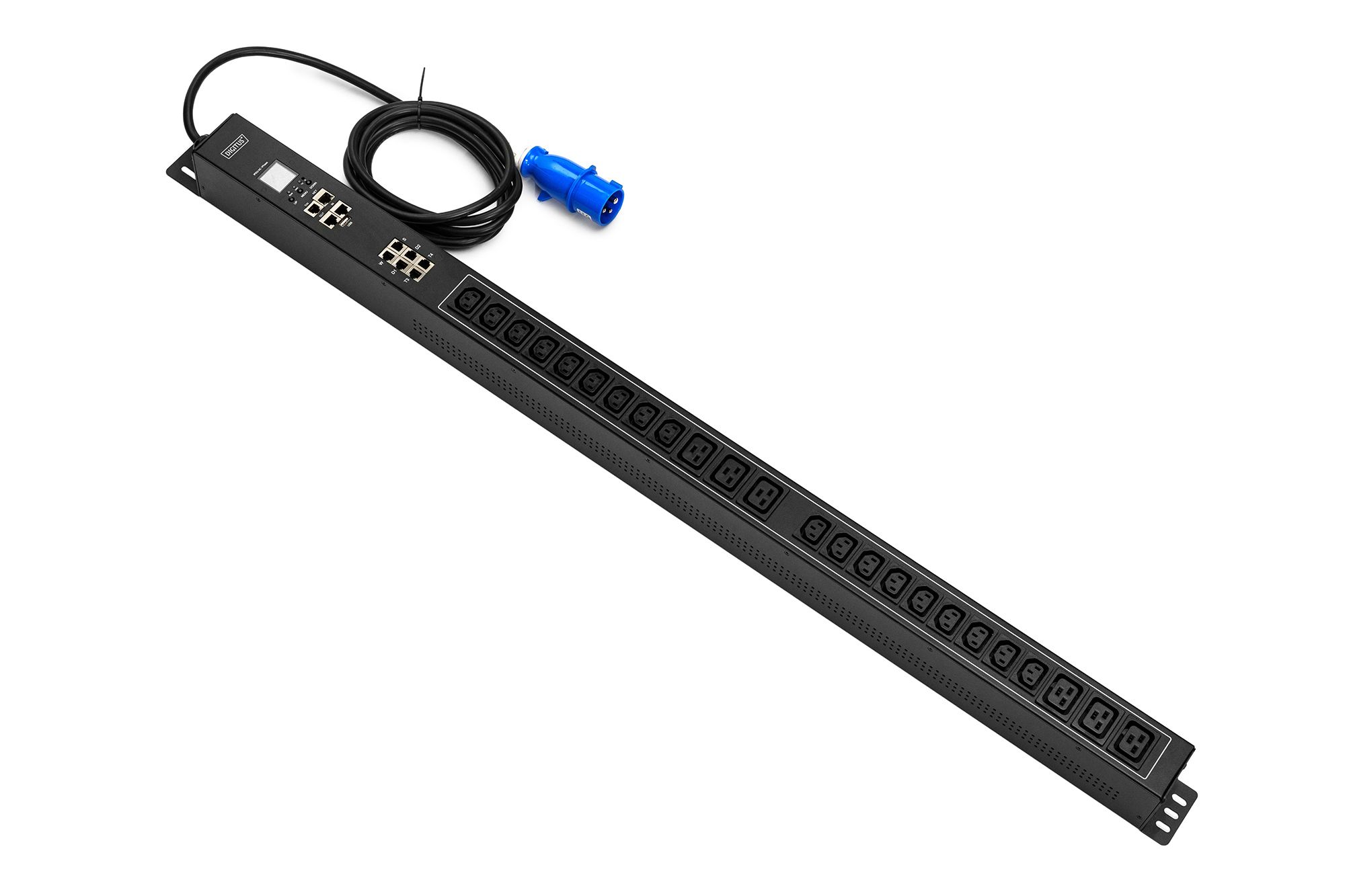SMART PDU 0U Power Strip  IEC 60309 16A/250V plug  18xC13 10A/250V  6xC19 16A/250V 16A sockets
