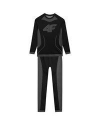 Girls' Seamless Underwear 4F F109 Deep Black 4FJAW23USEAF109 20S 128/134 cm