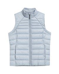 Women's down vest 4F F091 light blue 4FSS23TDJAF091 34S