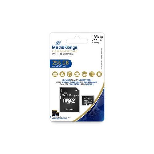 MEMORY MICRO SDXC 256GB UHS-1/W/MR946 MEDIARANGE ADAPTER