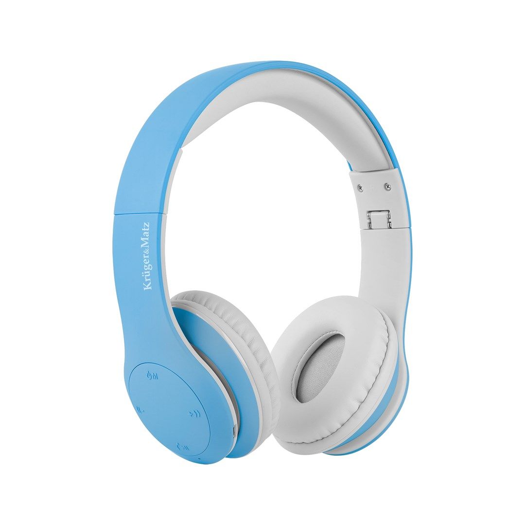 Kruger&ampMatz wireless over-ear headphones for children model Street Kids   blue color