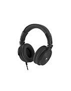 AUDICTUS VOYAGER OVER-EAR HEADPHONES WITH MICROPHONE BLACK