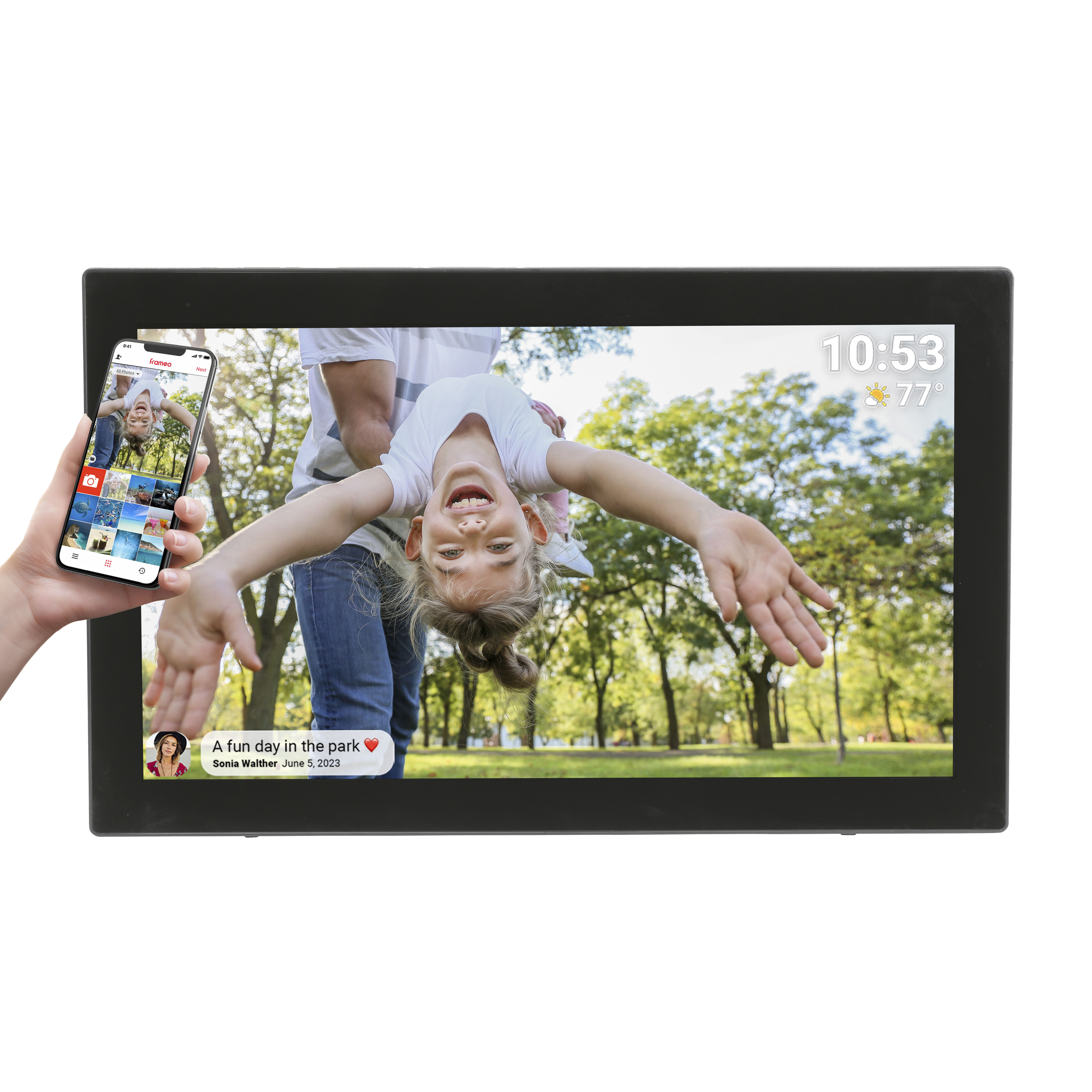 Denver Photo Frame with FRAMEO FHD 21.5  32GB Black