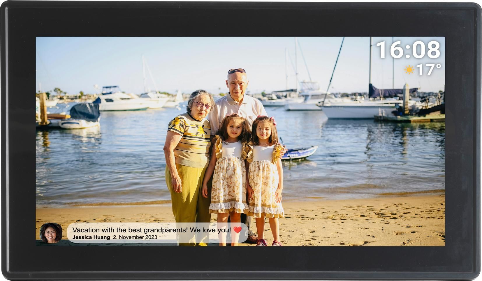 Denver photo frame with FRAMEO FHD 15.6  16GB black