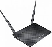 Asus ASUS, Router Wireless N300, 4 porturi 10/100Mbps, 30K sesiuni concurente, 2 antene fixe 2dbi, Hardware EZ Switch, Repeater / AP mode mode, Black Diamond, v.A, RETAIL
