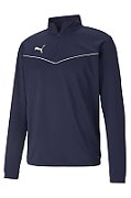 Puma teamRISE 1 4 Zip Top Peacoat-Pu Men's Sweatshirt navy blue 657394 06 S