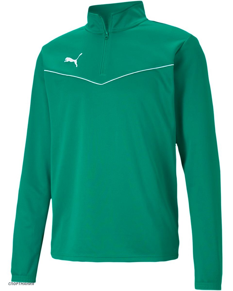 Puma teamRISE 1 4 Zip Top Pepper Gre Men's Sweatshirt green 657394 05 2XL