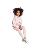 Puma Alpha Hoodie FL Sweatshirt Light Pink 589232 36 140cm