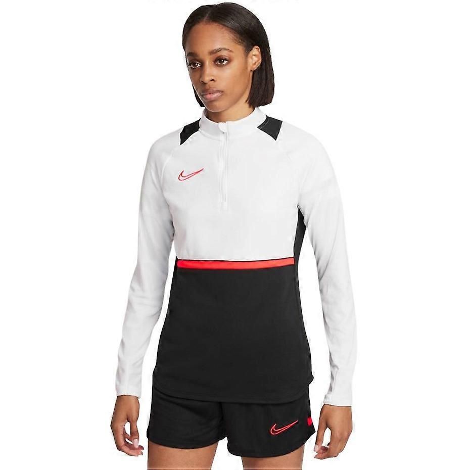Nike NK Df Academy 21 Drill Top Women's Sweatshirt White/Black CV2653 016 L
