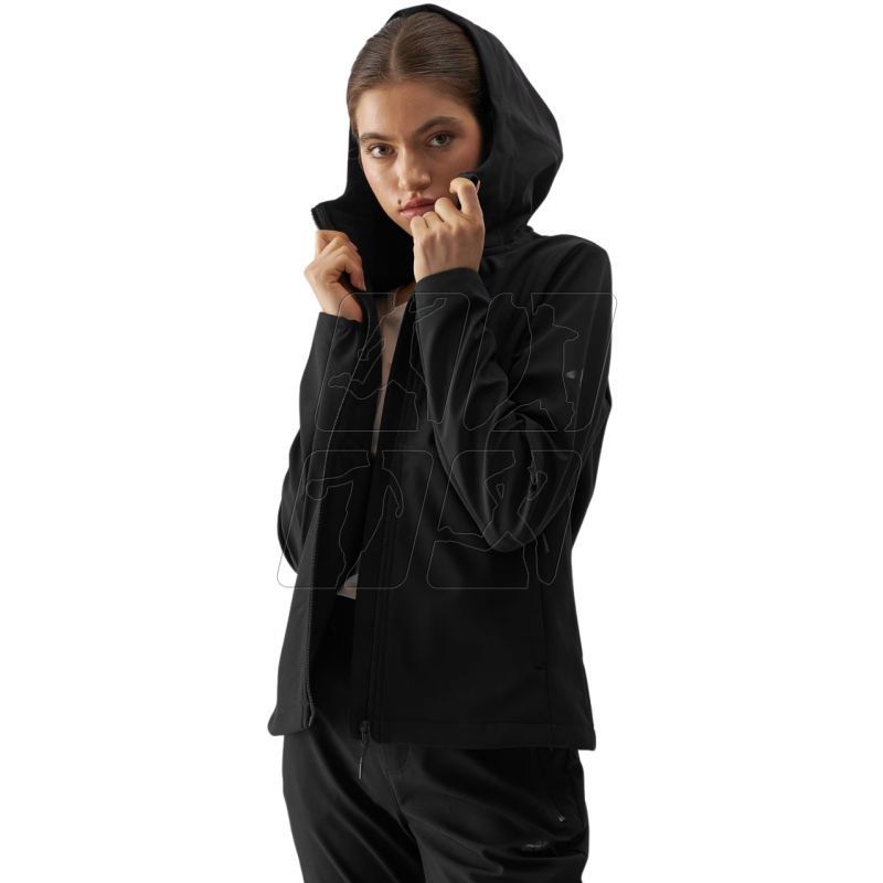 Women's sweatshirt 4F deep black H4Z22 BLD351 20S S