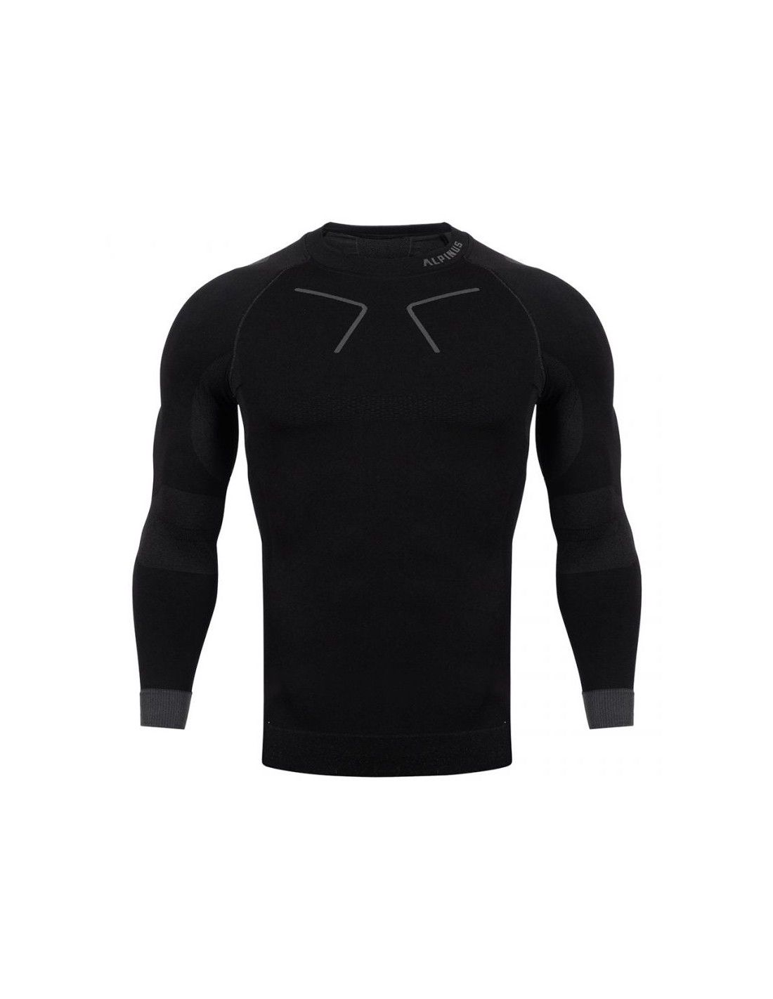 Men's thermoactive sweatshirt Alpinus Tactical Base Layer black-gray GT43219