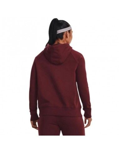 Under Armour Women's Rival Fleece HB Hoodie Red 1356317 690