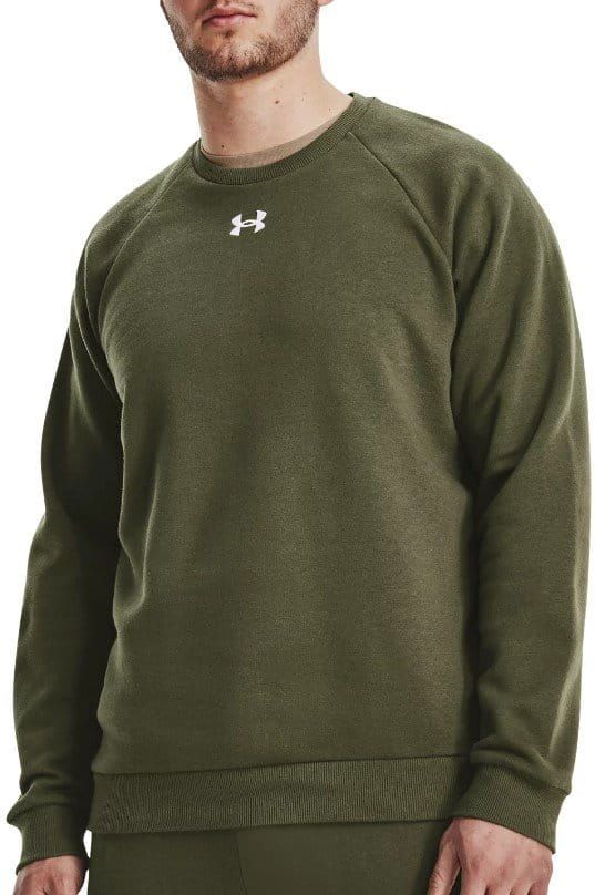 Under Armour Men's Rival Fleece Crew Khaki 1379755 390
