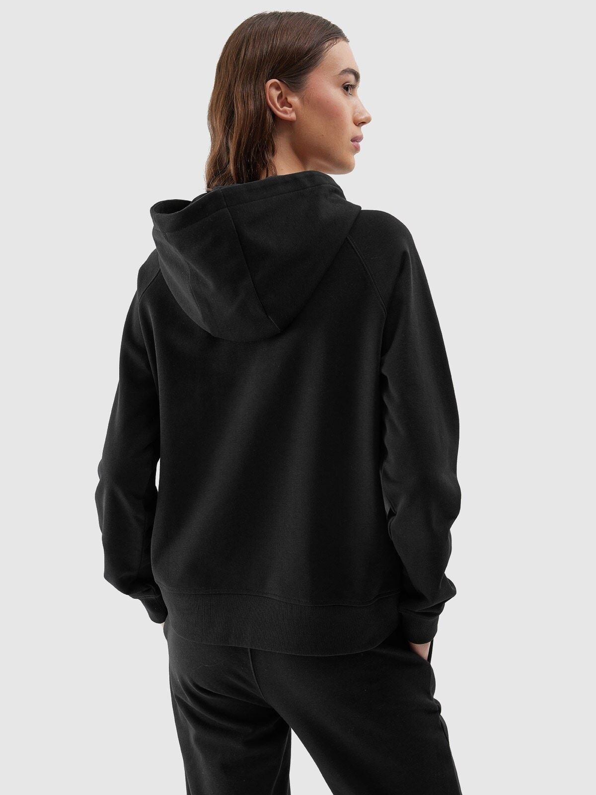 Women's sweatshirt 4F F0955 deep black 4FWSS24TSWSF0955 20S S