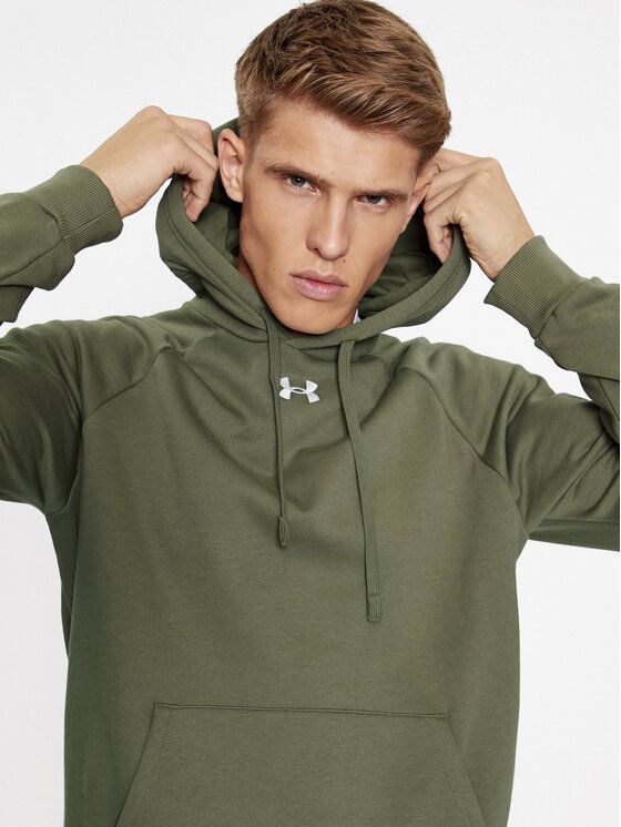 Under Armour Men's Rival Fleece Crew Khaki 1379755 390