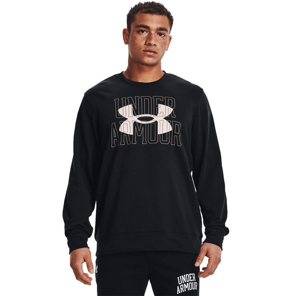 Under Armour UA Rival Terry Logo Crew Men's Sweatshirt black 1370391 001